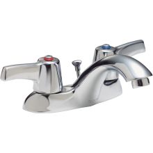 Double Handle 1.5GPM Bathroom Faucet with Lever Blade Handles Pop-Up Assembly and Vandal Resistant Aerator from the Commercial Series