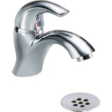 Single Handle 1.5GPM Single Hole Mount Bathroom Faucet with Wrench Flat Aerator and Metal Grid Strainer from the Commercial Series