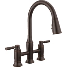 Renaldi 1.8 GPM Bridge Pull Down Kitchen Faucet