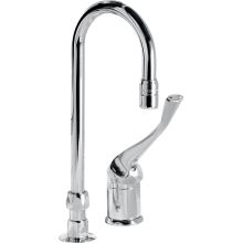 Single Handle 1.5GPM Widespread Bathroom Faucet with Antimicrobial by AgION and 6" Handle from the Commercial Series