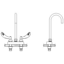 Commercial Bar / Prep Faucet with Wrist Blade Handles