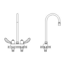 Commercial Bar / Prep Faucet with Wrist Blade Handles