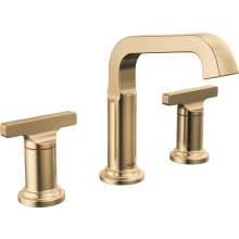 Tetra 1.2 GPM Widespread Bathroom Faucet with T-Lever Handles and Push Pop-up Drain Assembly