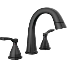 Stryke 1.2 GPM Widespread Bathroom Faucet with Pull Down Wand and Push Pop-Up Drain Assembly