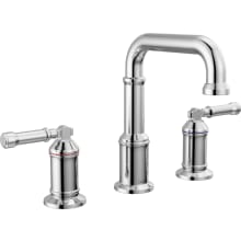 Broderick 1.2 GPM Widespread Bathroom Faucet with Push Pop-Up Drain Assembly and Lever Handles