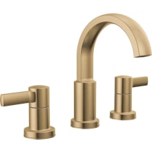 Albion Two Handle Widespread Bathroom Faucet with Push Pop Drain Assembly