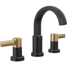 Albion Two Handle Widespread Bathroom Faucet with Push Pop Drain Assembly