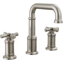 Broderick 1.2 GPM Widespread Bathroom Faucet with Push Pop-Up Drain Assembly and Cross Handles
