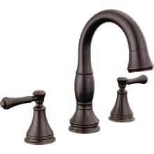 Cassidy 1.2 GPM Widespread Bathroom Faucet with Pull Down Wand and Push Pop-Up Drain Assembly