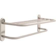 24" Towel Shelf with Towel Bar and Exposed Mounting
