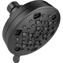 1.5 GPM Universal 4-1/4" Wide Multi Function Shower Head with H2Okinetic Technology - Limited Lifetime Warranty