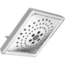 Universal Showering 7-5/8" Square 1.75 GPM Shower Head Full Spray Pattern with Touch Clean and H2Okinetic Technology