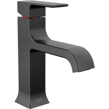 Velum 1.2 GPM Single Hole Bathroom Faucet with Curved Spout and Push Pop-Up Assembly