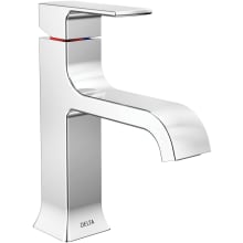Velum 1.2 GPM Single Hole Bathroom Faucet with Curved Spout and Push Pop-Up Assembly