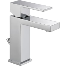 Modern 1.2 GPM Single Hole Bathroom Faucet with Metal Pop-Up Drain Assembly - Includes Lifetime Warranty