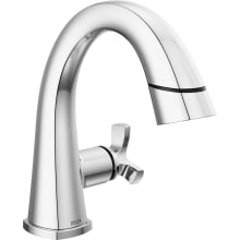 Stryke 1.2 GPM Single Hole Bathroom Faucet with Pull Down Wand and Push Pop-Up Drain Assembly