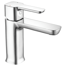 Modern 0.5 GPM Single Hole Bathroom Sink Faucet with Push Pop-up Drain
