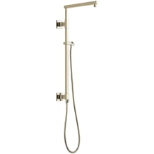 Emerge 26" Angular Shower Column with Hose and Integrated Diverter - Less Shower Head and Hand Shower