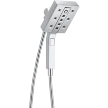 Universal Showering Rectangular 1.75 GPM Multi Function 2-in1 In2ition Shower Head and Hand Shower with H2Okinetic and MagnaTite Technology