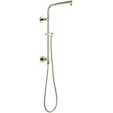 Emerge 18" Round Shower Column with Hose and Integrated Diverter - Less Shower Head and Hand Shower