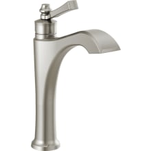 Dorval 1.2 GPM Deck Mounted Vessel Single Hole Bathroom Faucet with Lever Handle - Less Drain Assembly