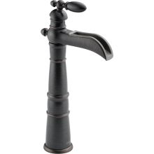 Victorian Single Hole Waterfall Bathroom Faucet with Riser - Includes Lifetime Warranty - Less Drain Assembly