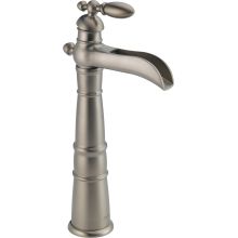 Victorian Single Hole Waterfall Bathroom Faucet with Riser - Includes Lifetime Warranty - Less Drain Assembly