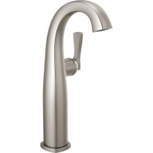 Stryke 1.2 GPM Vessel Single Hole Bathroom Faucet with Lever Handle, Arc Spout, and Diamond Seal Ceramic Disc Cartridges
