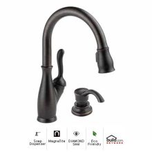 Leland Pull-Down Kitchen Faucet with Magnetic Docking Spray Head and Soap/Lotion Dispenser - Includes Lifetime Warranty