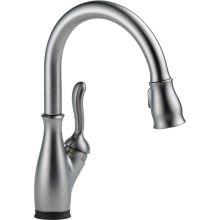 Leland Pull-Down Kitchen Faucet with On/Off Touch Activation and Magnetic Docking Spray Head and ShieldSpray - Includes Lifetime Warranty (5 Year on Electronic Parts)