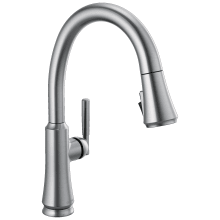 Coranto 1.8 GPM Single Hole Pull Down Kitchen Faucet with Magnetic Docking Spray Head and ShieldSpray
