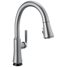 Coranto 1.8 GPM Single Hole Pull Down Kitchen Faucet with On/Off Touch Activation, Magnetic Docking Spray Head and ShieldSpray