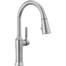 Renaldi 1.8 GPM Single Hole Pull Down Kitchen Faucet with Magnetic Docking Spray Head