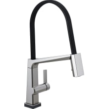 Pivotal Pull-Down Kitchen Faucet with Exposed Hose, On/Off Touch Activation, Magnetic Docking Spray Head - Limited Lifetime Warranty (5 Year on Electronic Parts)