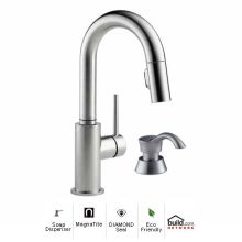 Trinsic Pull-Down Bar/Prep Faucet with Magnetic Docking Spray Head and Soap/Lotion Dispenser - Includes Lifetime Warranty