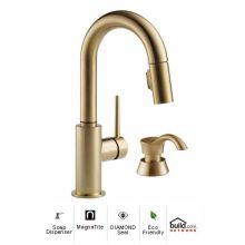 Trinsic Pull-Down Bar/Prep Faucet with Magnetic Docking Spray Head and Soap/Lotion Dispenser - Includes Lifetime Warranty