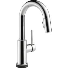 Trinsic Pull-Down Bar/Prep Faucet with On/Off Touch Activation, Magnetic Docking Spray Head, and Optional Base Plate - Includes Lifetime Warranty (5 Year on Electronic Parts)