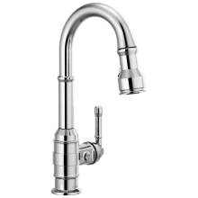 Broderick 1.8 GPM Single Hole Pull Down Bar/Prep Faucet with Magnetic Docking Spray Head