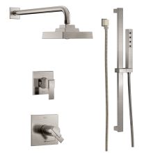 TempAssure 17T Series Thermostatic Shower System with Integrated Volume Control, Shower Head, and Hand Shower - Includes Rough-In Valves