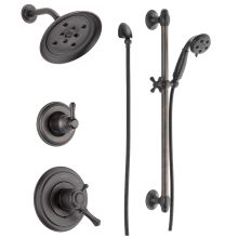 Monitor 17 Series Dual Function Pressure Balanced Shower System with Integrated Volume Control, Shower Head, and Hand Shower - Includes Rough-In Valves