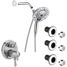Cassidy Thermostatic Shower System with Shower Head, Shower Arm, Hand Shower, Bodysprays, Hose, Valve Trim and MultiChoice Rough-In