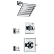 Monitor 14 Series Single Function Pressure Balanced Shower System with Shower Head, and 2 Body Sprays - Includes Rough-In Valves