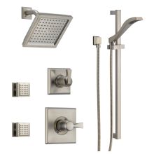 Monitor 14 Series Single Function Pressure Balanced Shower System with Shower Head, 2 Body Sprays and Hand Shower - Includes Rough-In Valves