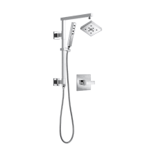 Ara Pressure Balanced Shower System with Shower Head, Hand Shower, Slide Bar, Hose, and Valve Trim