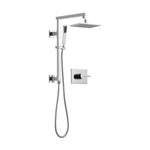 Vero Pressure Balanced Shower System with Shower Head, Hand Shower, Slide Bar, Hose, and Valve Trim