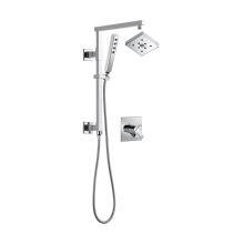 Ara Pressure Balanced Shower System with Shower Head, Hand Shower, Slide Bar, Hose, and Valve Trim