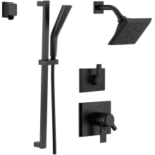 Monitor 17 Series Dual Function Pressure Balanced Shower System with Integrated Volume Control, Shower Head, and Hand Shower - Includes Rough-In Valves