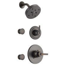 Monitor 14 Series Single Function Pressure Balanced Shower System with Shower Head, and 2 Body Sprays - Includes Rough-In Valves