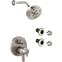 Trinsic Pressure Balanced Shower System with Shower Head, Shower Arm, Bodysprays, Valve Trim and MultiChoice Rough-In