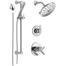 TempAssure 17T Series Thermostatic Shower System with Integrated Volume Control, Shower Head, and Hand Shower - Includes Rough-In Valves